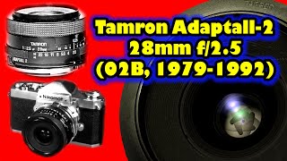 Tamron Adaptall-2 28mm f/2.5 BBAR MC (02B, 1979-1992) Wide Angle Lens