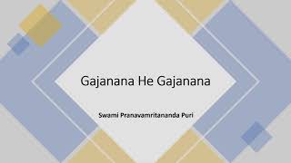 Swami Pranavamritananda Puri singing - Gajanana He Gajanana (Live)