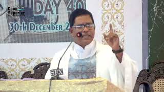 Goan Reporter News: Fr. Mateus Fernandes 3:30PM Konkani Mass Sermon | 30 Dec | SFX Exposition Day 40