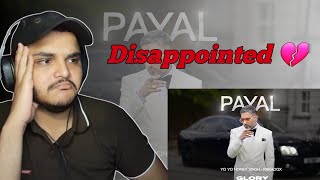 PAYAL || YO YO HONEY SINGH x PARADOX || Reaction Video