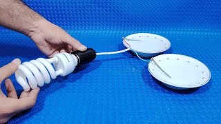 How to generate free electricity with water (light a led bulb) | Simple Tips