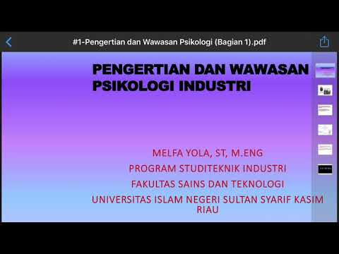 Sejarah Dan Pengertian Psikologi Industri - YouTube