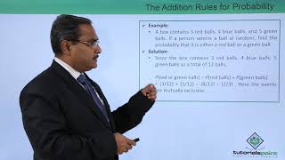 Machine Learning - Probability and Counting Rules - The Addition Rules for Probability