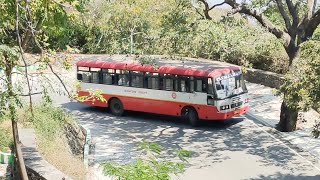 KSRTC Bus Super Turning On Hairpinbend Road At MM Hills To Kollegal ( Mysore ) Road Karnataka