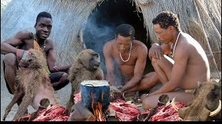 A THRILLING HADZA TRIBE HUNTING Moments in 2024, hunting for survival in the wilderness