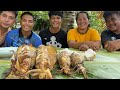 OUTDOOR MUKBANG GIANT PUSIT NA INIHAW | LEONCIO FAMILY