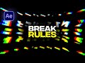 SHATTERING Text Animation in After Effects | After Effects Tutorial | Typography Animation