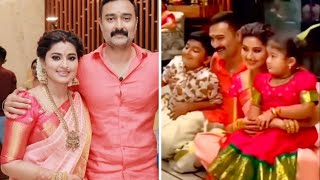 மகளுக்கு போட்டியாக நடிகை சினேகா என்ன பண்றங்க பாருங்க |Actress Sneha Family with 2 kids