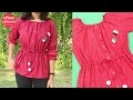 best reuse idea from old shirt और बनाए सुन्दर girls top आसानी से girls top cutting and stitching