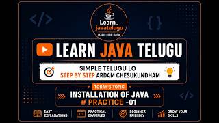 Java JDK Installation in Telugu ☕ | Run Java Program Using Notepad & CMD 🔥