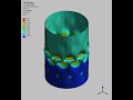 ansys workbench nonlinear buckling analysis cylindrical shell under compressive axial load