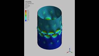ANSYS Workbench - Nonlinear Buckling Analysis - Cylindrical Shell under Compressive Axial Load