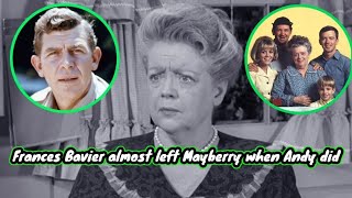 Frances Bavier almost left Mayberry when Andy did