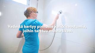 Saumojen ja kaakelien puhdistus - näin poistat kalkin ja rasvan!