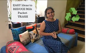 How To Handle Empty Milk Packet - Zero Waste Initiative - Simple Tips To Reduce Dry Waste