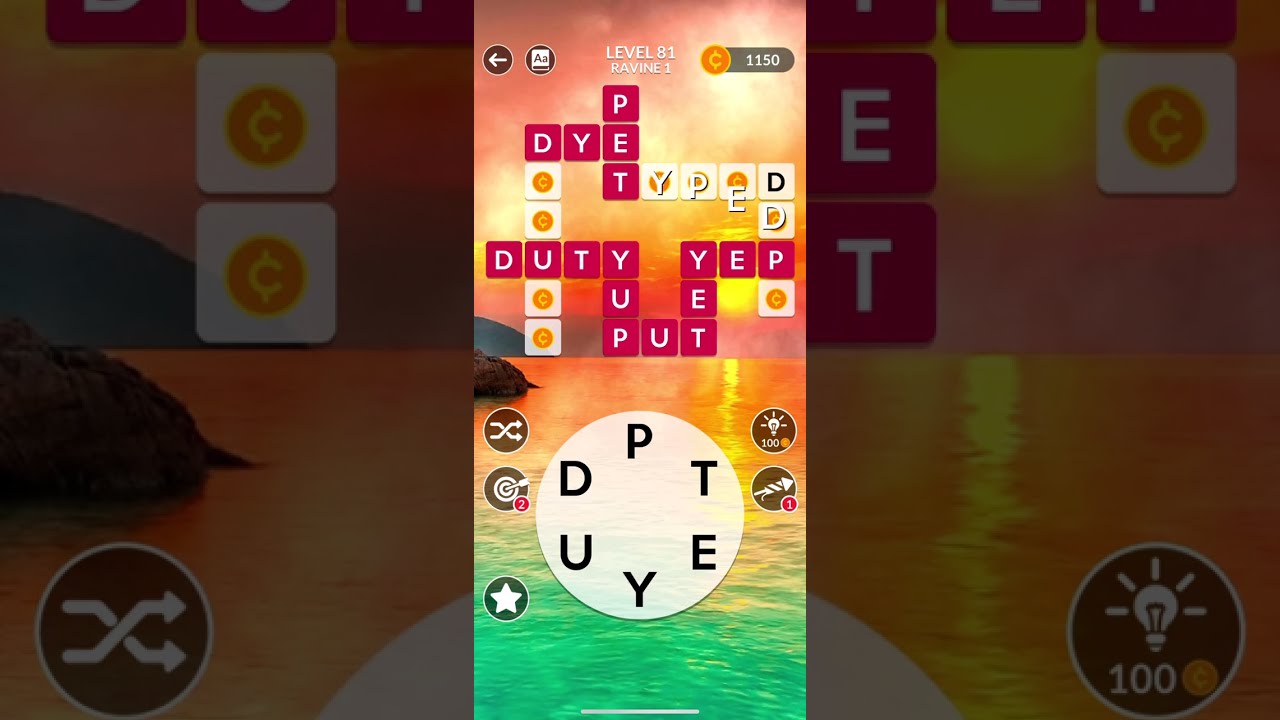 Wordscapes Level 81 - YouTube