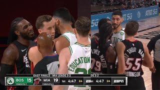 Enes Kanter & Jae Crowder Exchange Some Words | Game 6 | Celtics vs Heat