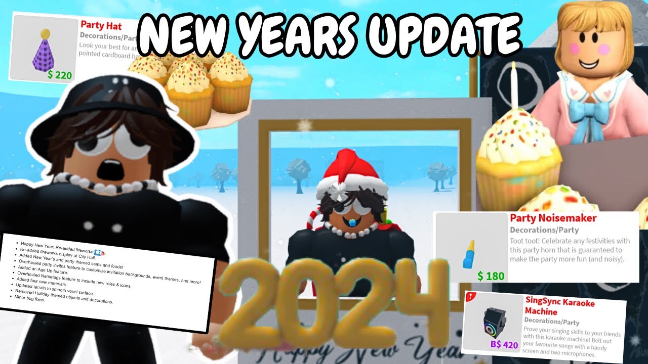 THE NEW BLOXBURG NEW YEARS UPDATE 2024! - YouTube