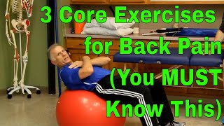 3 Core Exercises for Back Pain (You MUST Know This)