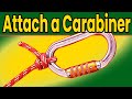 How to attach a carabiner to a rope? Tree climbing carabiner knots