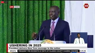 President Ruto's new year message while in Kisii