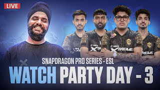 DAY 3 WATCHPARTY || BGMI Snapdragon Mobile Challenge Finals Day 2 - S6