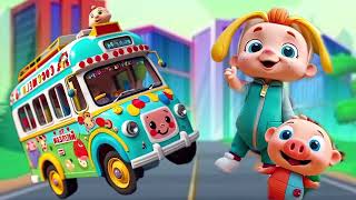 Cocomelon Wheels on the bus + more | go round and round | 0130 | Coco Finger Rhymes