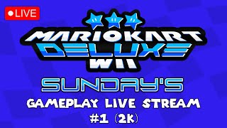 Mario Kart Wii Deluxe Sunday's (Mario Kart Wii Custom Tracks) Gameplay Live Stream #1 (2K)