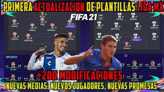 Primera Actualización de Plantillas LIGA MX FIFA 21 / Mas de 200 Modificaciones