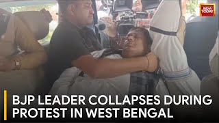 West Bengal BJP Chief Collapses Amid Clash With Police Over Rape Allegations