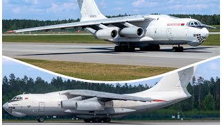 Руление и вылет двух Ил-76ТД Rubystar Аэропорт Минск . Taxi and takeoff of two Il-76TD Minsk Airport