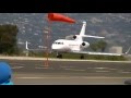 Meridian Air Charter Dassault Falcon 900EX taking off from Santa Monica airport