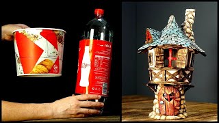 ❣DIY Fairy Tower Using Cardboard and Trash❣