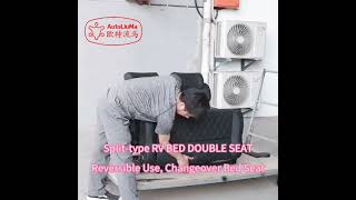 split back rv double seat