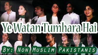 Non Muslim community tribute to pakistan || Ye watan tumhara hai || Whatsapp lines