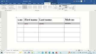 create #table in #msword