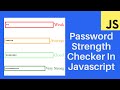 password strength checker in javascript in hindi || Javascript tutorial for beginners - 39