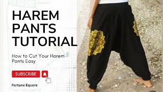 How to Cut Harem Pants