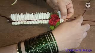 how to tie sampangi flower/ tuberose flowers/ beautiful sugandhraja  flower garland for festivals