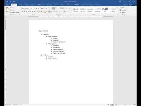 What is the benefit of using a traditional outline?