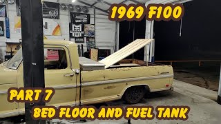 1969 Ford F100 Part 7 Bed Floor \u0026 Fuel Tank Rad Fabz