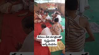 వేద మంత్రాలతో వెలిగిన అగ్ని | Raja Shyamala Yagan #jagathsrishti