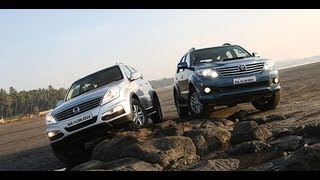 Comparo - 2012 Toyota Fortuner vs SsangYong Rexton in India