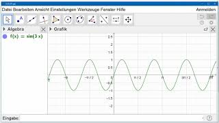 B7 Ich führe vorgeschriebene Veränderungen am Graphen der Sinusfunktion durch und gebe die zugehörig