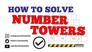 How to Solve Number Towers