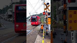 【チャギントン】新川4号踏切を通過します。　#shorts #鹿児島市電 #tram