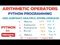 Arithmetic Operators in Python