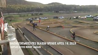 BARNSTORMERS 2023 PRE SEASON OPENER 40PLUS NITRO BUGGY APRIL 16 2023