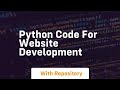 python code for website development