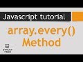Every() Method in JavaScript Array